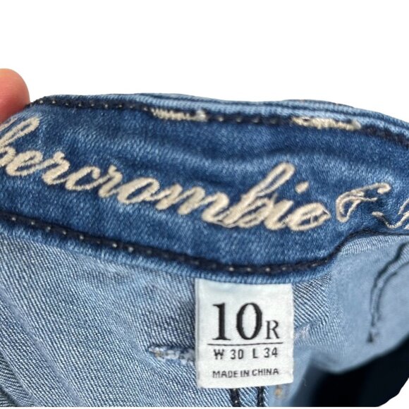 Abercrombie Fitch High waist super flare jeans sz 10R - Picture 3 of 10